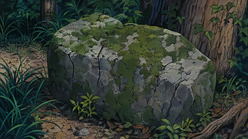 Mossbound Stone — Forest, Rock HD wallpaper