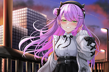 Tokoyami Towa, hololive, Tokoyami Towa, Anime, Virtual Youtuber HD wallpaper
