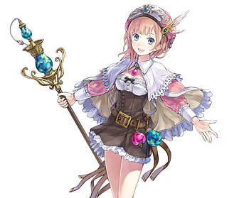 rorona-kishida, sweet, sexy, white, staff, hot, cute, girl, rod, nice, anime girl, wand, anime, weapon, female HD wallpaper