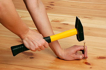 Miscellanea, Miscellaneous, Hands, Hammer, Nail HD wallpaper