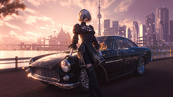 Nier Automata Fallen Angel, nier-automata, 2025-games, ps5-games, ps4-games, xbox-one-games, xbox-games, pc-games, games, video-games, artist, artwork, digital-art, ai HD wallpaper