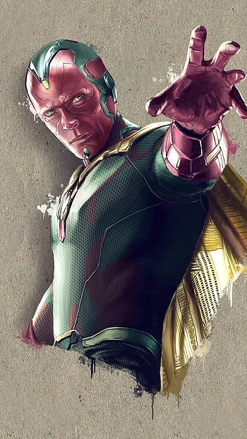 Vision, Marvel HD phone wallpaper