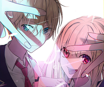 Ruby Hoshino & Aquamarine Hoshino, Aquamarine Hoshino, Ruby Hoshino, Anime, Oshi no Ko HD wallpaper