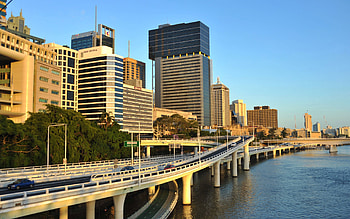 Cities, Sea, Building, Skyscrapers, Bridge, Megapolis, Megalopolis HD wallpaper
