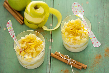 Delicious dessert, Apple-infused treat, Tempting sweetness, Irresistible delight HD wallpaper