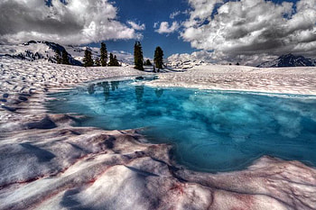 Blue Lake, blue, beautiful, , lake HD wallpaper