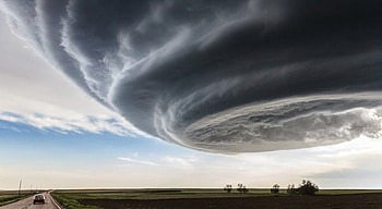 Typhoon, horrible, fields, nature HD wallpaper