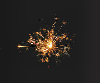 Holidays, Sparks, Dark Background, Sparkler HD wallpaper