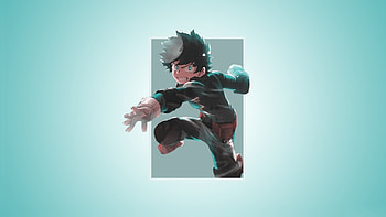 Angry, Izuku Midoriya, anime boy, minimal HD wallpaper