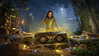 The Elder Scrolls Online - Update 49, Video Game, The Elder Scrolls Online, Treasure Chest, Gold HD wallpaper