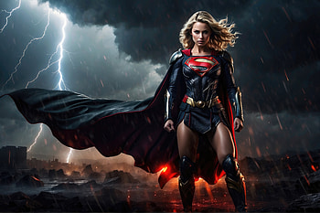 Supergirl Limitless Flight, supergirl, superheroes, artist, artwork, digital-art, deviantart HD wallpaper