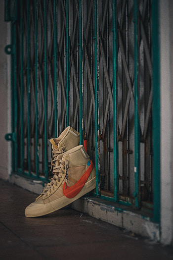Miscellanea, Miscellaneous, Sneakers, Fence, Footwear HD phone wallpaper