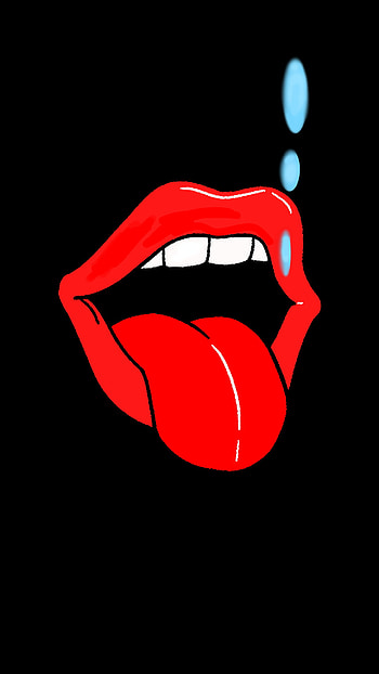 Thirsty lips, automotive_exterior, , red, jaw, android, black, drawing, designs HD phone wallpaper