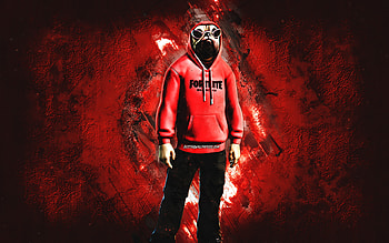 Fortnite Cardinal Shady Doggo Skin, Fortnite, main characters, red stone background, Cardinal Shady Doggo, Fortnite skins, Cardinal Shady Doggo Skin, Cardinal Shady Doggo Fortnite, Fortnite characters HD wallpaper