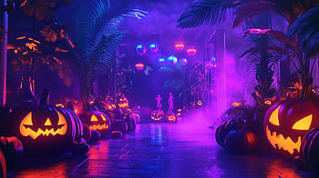Spooktacular Halloween Party, halloween, Halloween Party, pumpkin, disco, spooky HD wallpaper