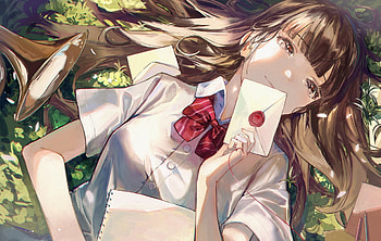 Anime School Girl, Girl, Anime, art, School HD wallpaper