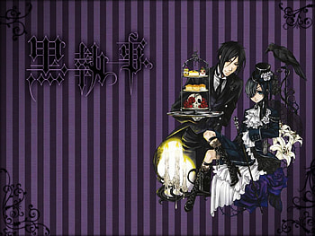 Kuroshitsuji, phantomhive, ciel, sebastian HD wallpaper