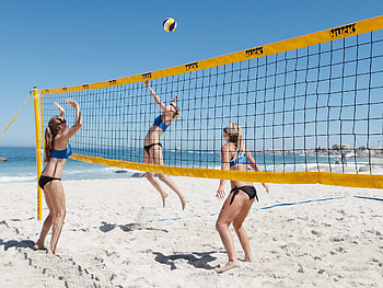 Huck net, Beach Volleyball HD wallpaper