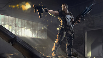 Punisher Artwork, punisher, superheroes, artwork, digital-art, artstation HD wallpaper