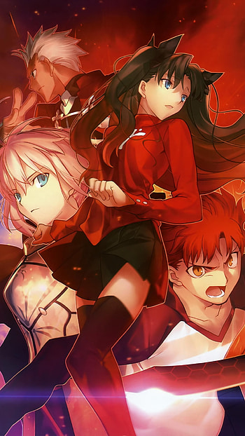 Shirou Emiya, Rin Tohsaka, Anime, Fate/Stay Night HD phone wallpaper