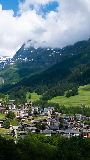 Man-made village, Architectural marvel, Urban planning, Modern lifestyle HD phone wallpaper