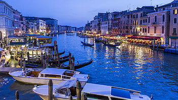 Grand Canal with gondolas, Beautiful architecture, Venetian charm, Canal transport HD wallpaper
