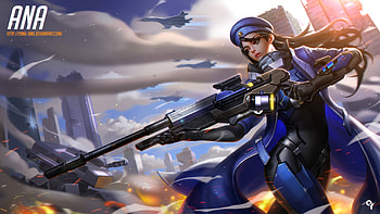 Overwatch Ana Art, ana-overwatch, overwatch, games, xbox-games, ps-games, pc-games, deviantart HD wallpaper