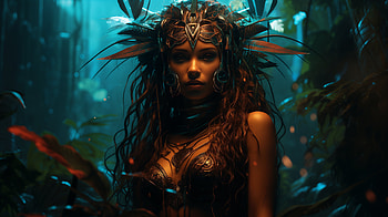 Tribal Fairy, fantasy, tribal, AI Art HD wallpaper