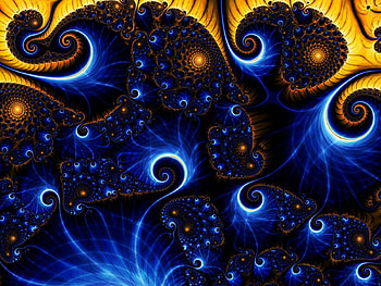 Abstract, Patterns, Lines, Fractal, Curls HD wallpaper