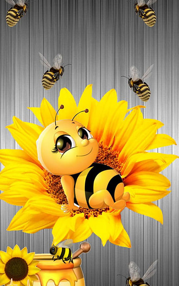bee, yellow HD phone wallpaper