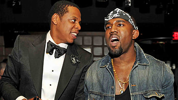 jay-z, kanye west, look, chain, teeth HD wallpaper