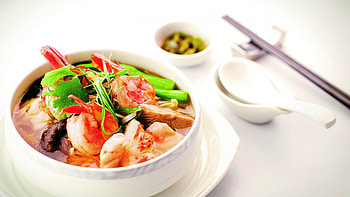 Seafood soup shrimp, Seafood delicacies, Scallops, Tomato sauce HD wallpaper