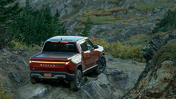 Mountains, Rivian Automotive HD wallpaper