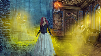 Bittersweet Memories, art, girl, beautiful, woman, digital, dancing, fantasy, pretty, couple, female HD wallpaper
