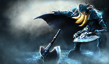 League of Legends, Fantasy art, Axe wielding, Dwarven warrior HD wallpaper