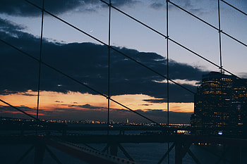 Cities, Night, Building, Grid, Bridge, New York, Ny HD wallpaper
