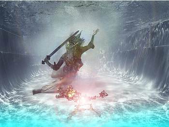 under-water, under, water HD wallpaper