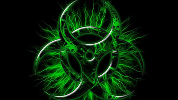 Green toxic, Poisonous environment, Caution sign, Chemical pollution HD wallpaper