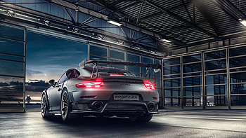 Porsche 911 GT2 RS, Rear view excellence, WQ 1440p resolution, Striking visuals HD wallpaper