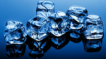 Ice cubes, close up HD wallpaper