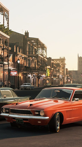 Mafia King, Red Car HD phone wallpaper