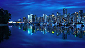 Vancouver Skyline, Travels, Stunning , Urban beauty HD wallpaper