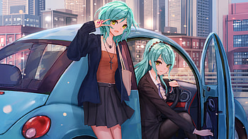Ending A Day, anime-girl, anime, artist, artwork, digital-art, artstation HD wallpaper