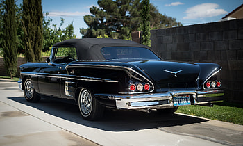 Chevrolet, Cars, Back View, Rear View, Impala, 1958, Chevy HD wallpaper
