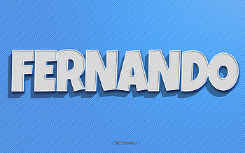 Fernando, blue lines background, with names, Fernando name, male names, Fernando greeting card, line art, with Fernando name HD wallpaper