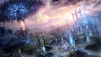 fantasy | art city fantasy gdefon original . HD wallpaper