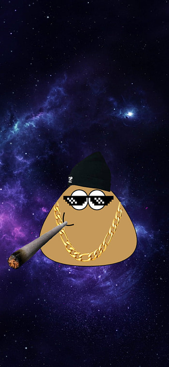 Pou regetonero, mundo, videojuego, arte HD phone wallpaper