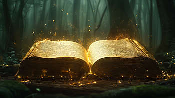 Magic Unveiled: A Fantasy Spellbook, fantasy, magic, spellbook, enchanted forest HD wallpaper