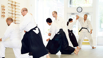 Kata training, Aikido HD wallpaper