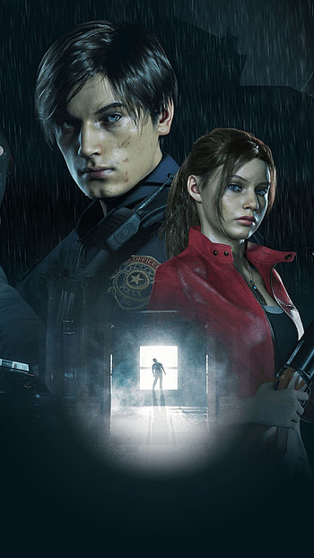 Leon and Claire, Resident Evil 2, Sony Xperia HD phone wallpaper